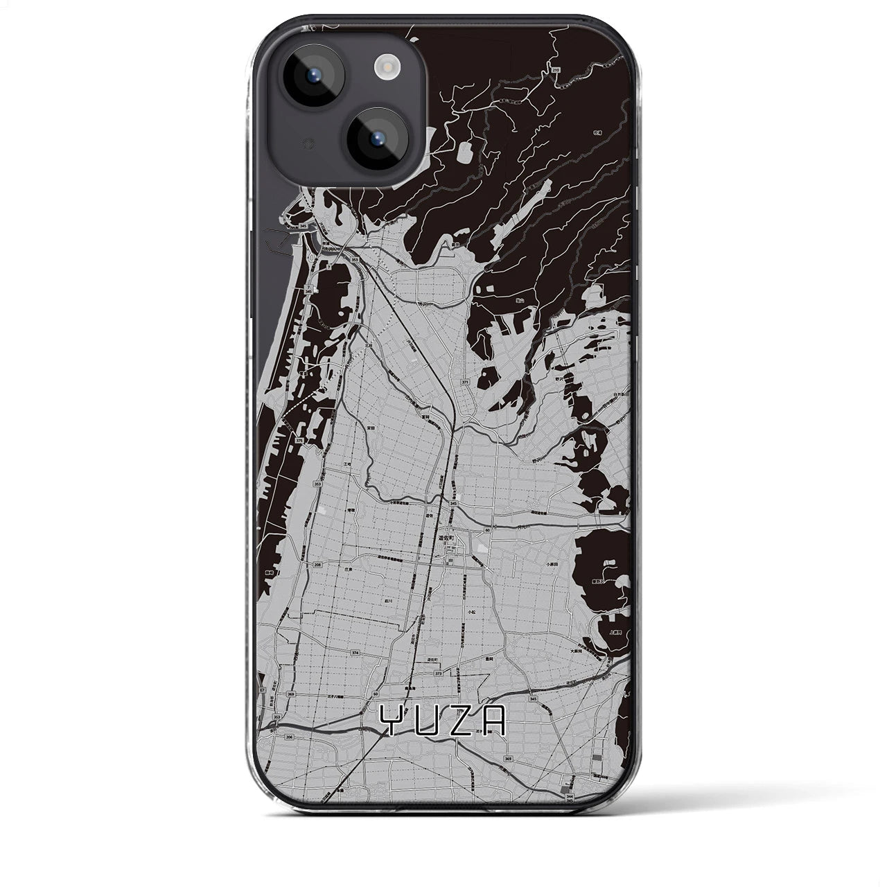 【遊佐(山形県)】地図柄iPhoneケース(クリアタイプ)