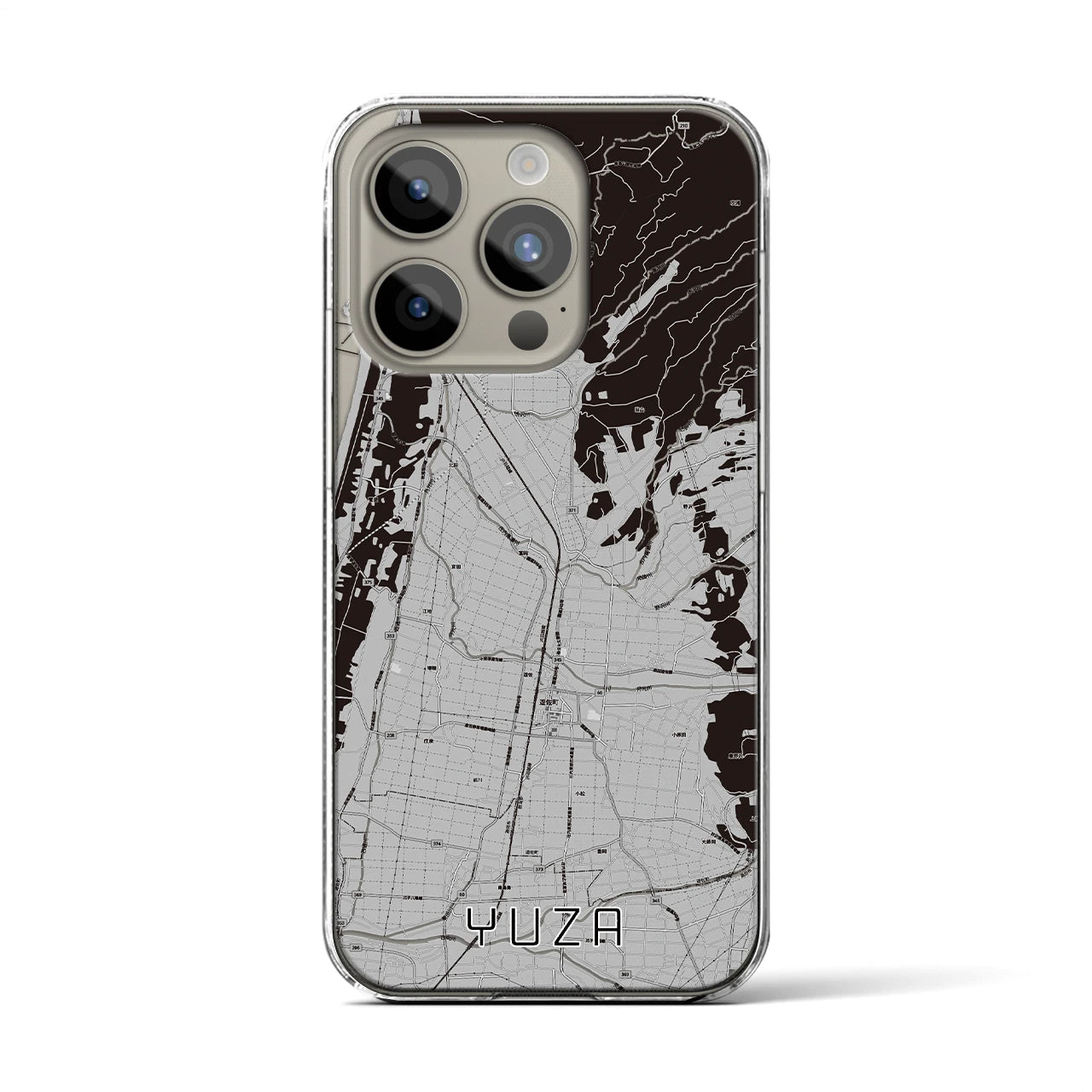 【遊佐(山形県)】地図柄iPhoneケース(クリアタイプ)