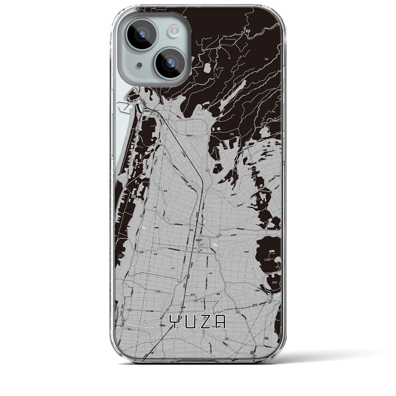 【遊佐(山形県)】地図柄iPhoneケース(クリアタイプ)