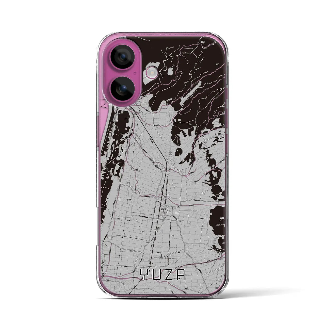 【遊佐(山形県)】地図柄iPhoneケース(クリアタイプ)