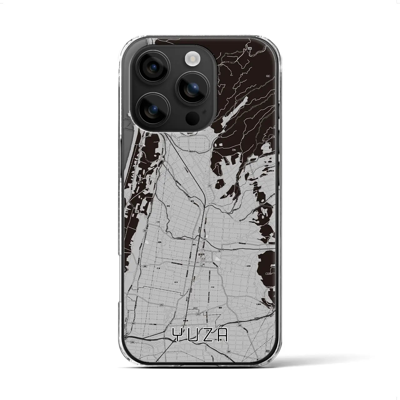 【遊佐(山形県)】地図柄iPhoneケース(クリアタイプ)