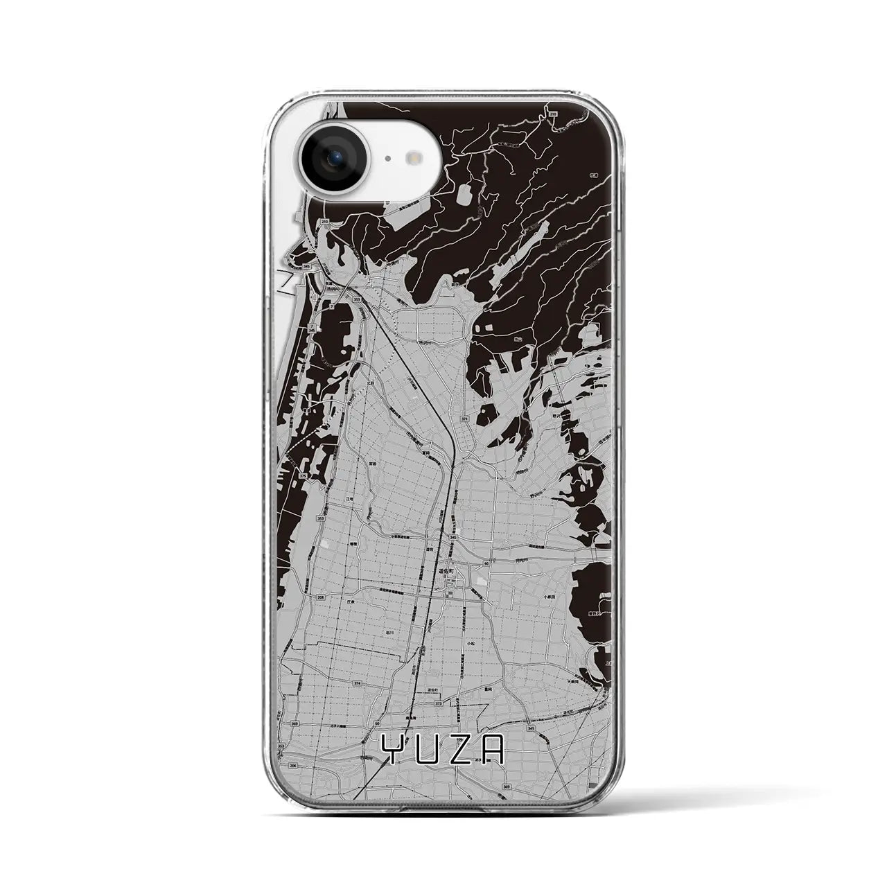 【遊佐(山形県)】地図柄iPhoneケース(クリアタイプ)