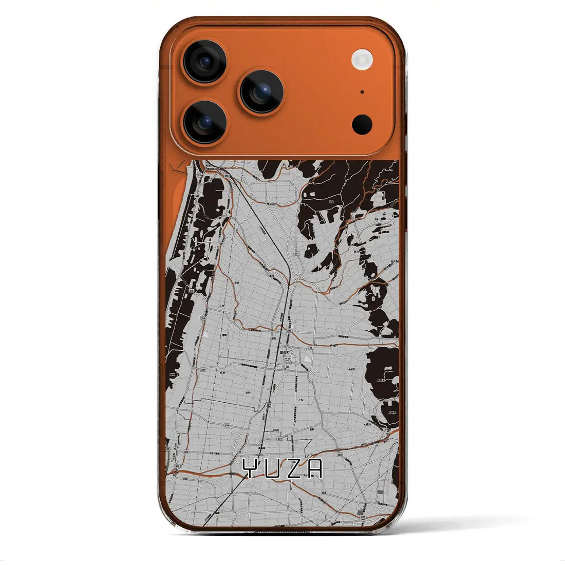 【遊佐(山形県)】地図柄iPhoneケース(クリアタイプ)