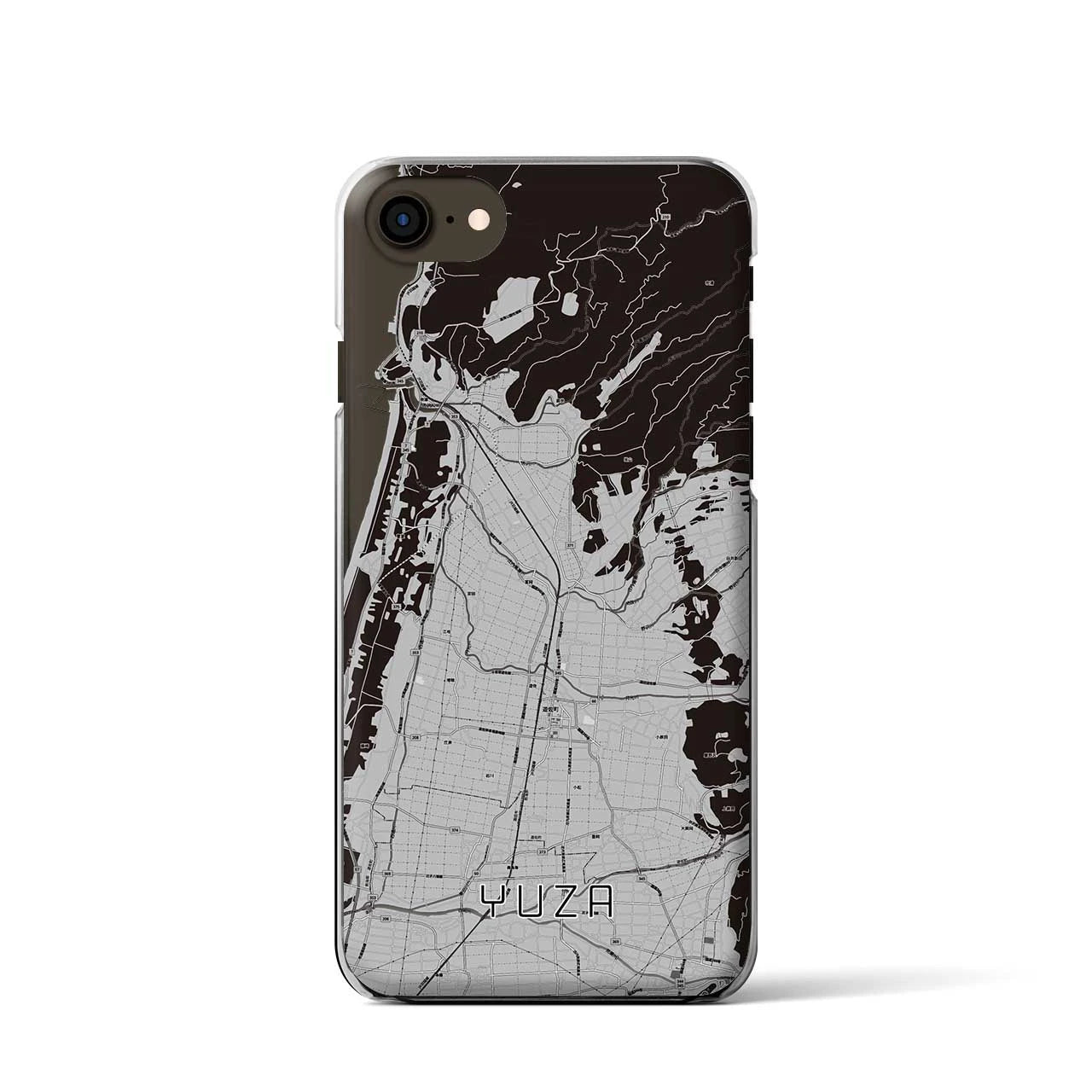 【遊佐(山形県)】地図柄iPhoneケース(クリアタイプ)