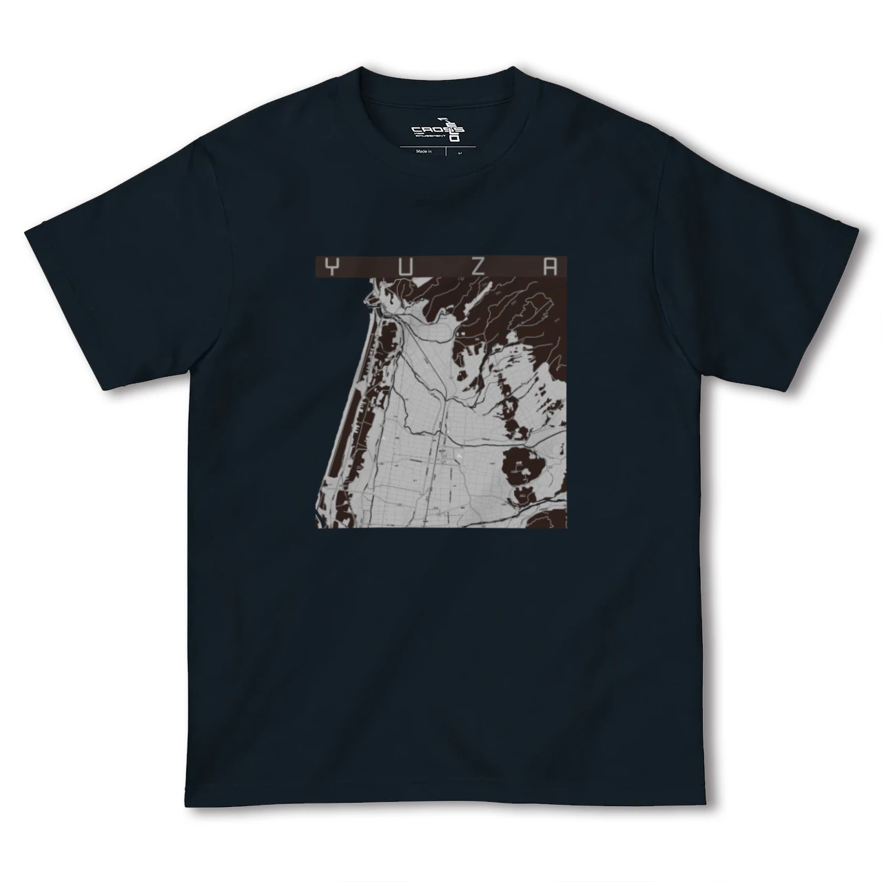 【遊佐(山形県)】地図柄ヘビーウェイトTシャツ