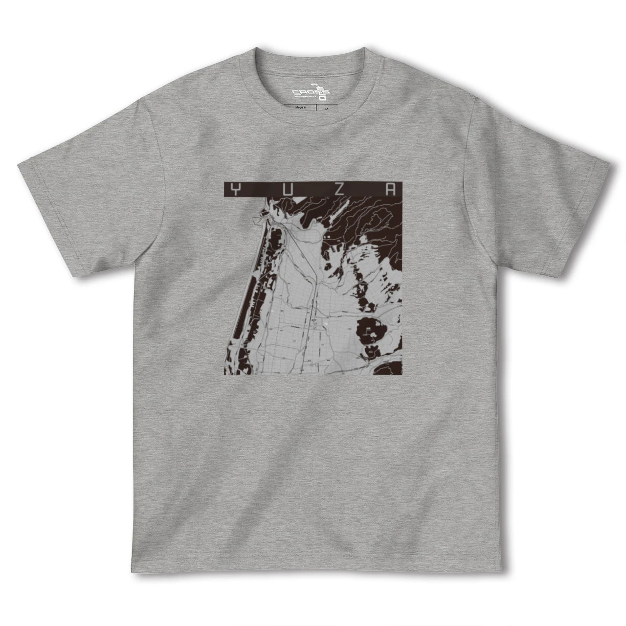 【遊佐(山形県)】地図柄ヘビーウェイトTシャツ