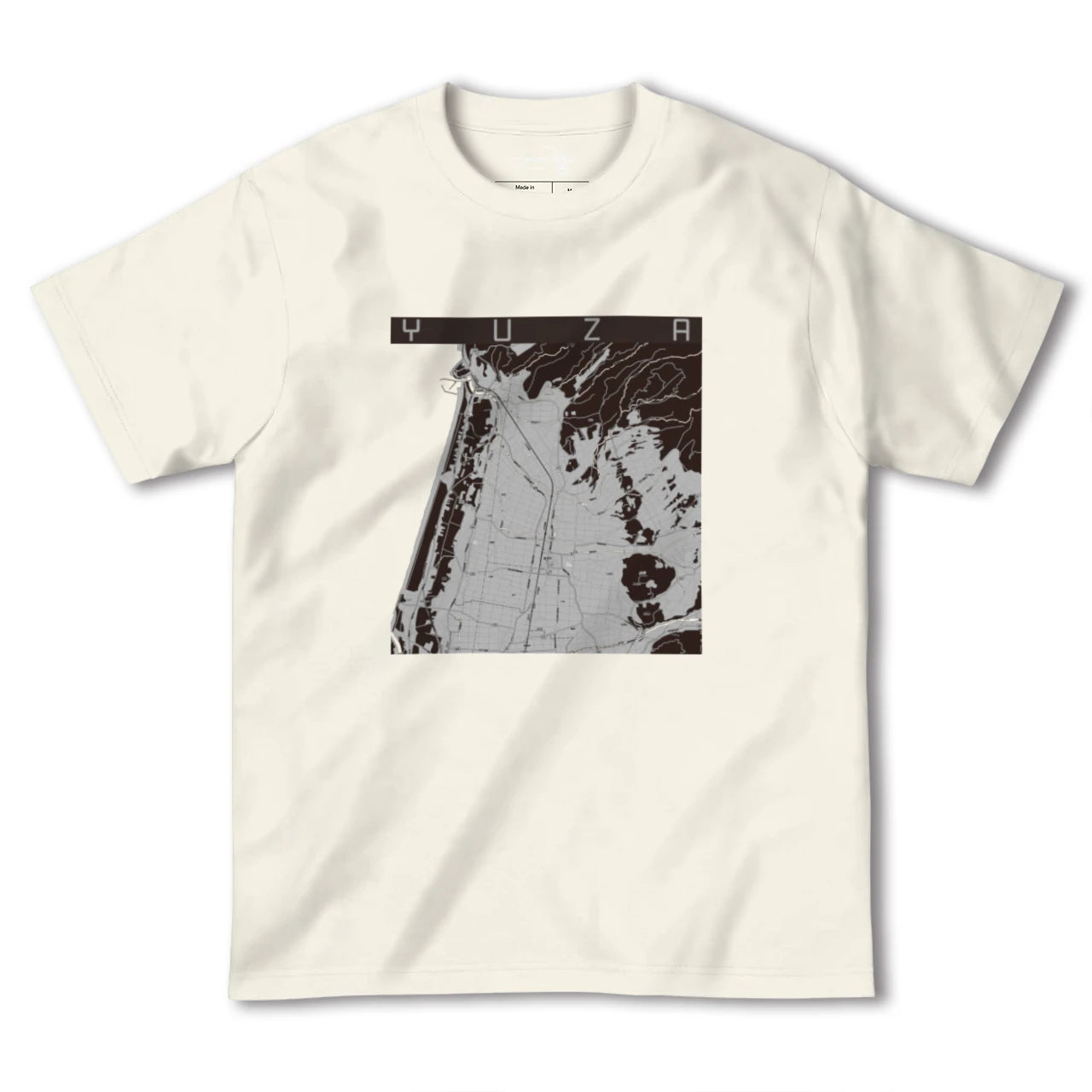【遊佐(山形県)】地図柄ヘビーウェイトTシャツ