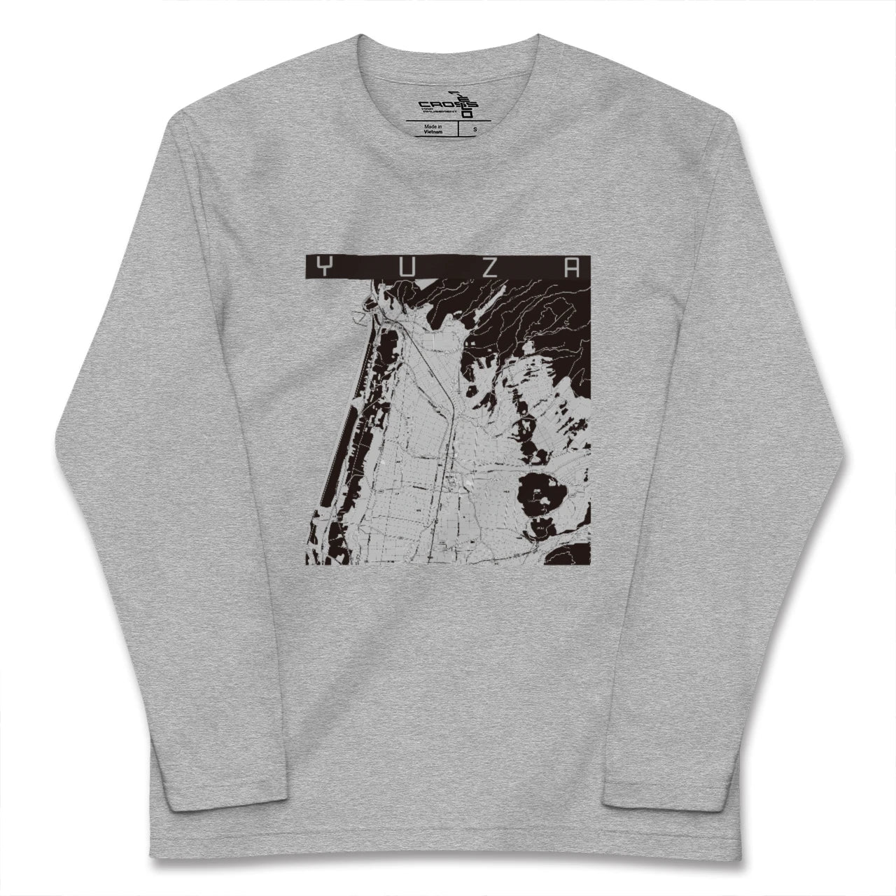【遊佐(山形県)】地図柄ロングスリーブTシャツ