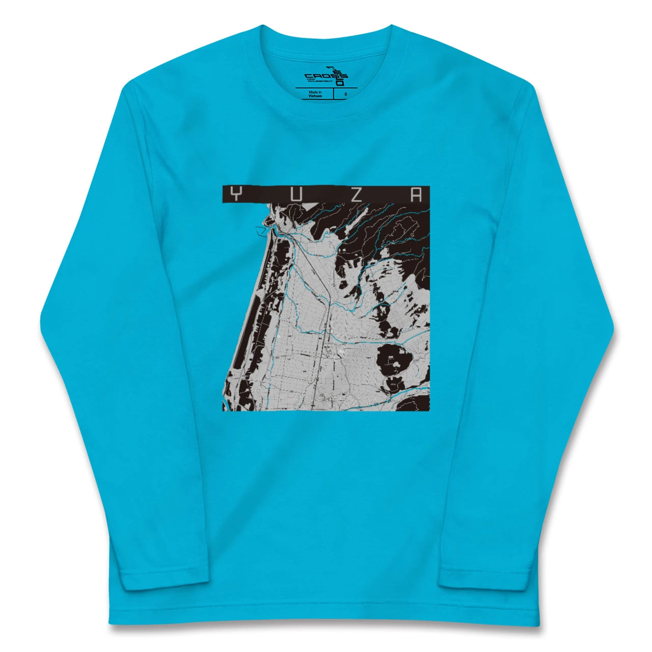 【遊佐(山形県)】地図柄ロングスリーブTシャツ