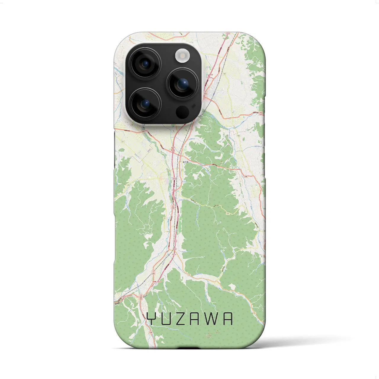 【湯沢(秋田県)】地図柄iPhoneケース(バックカバータイプ)