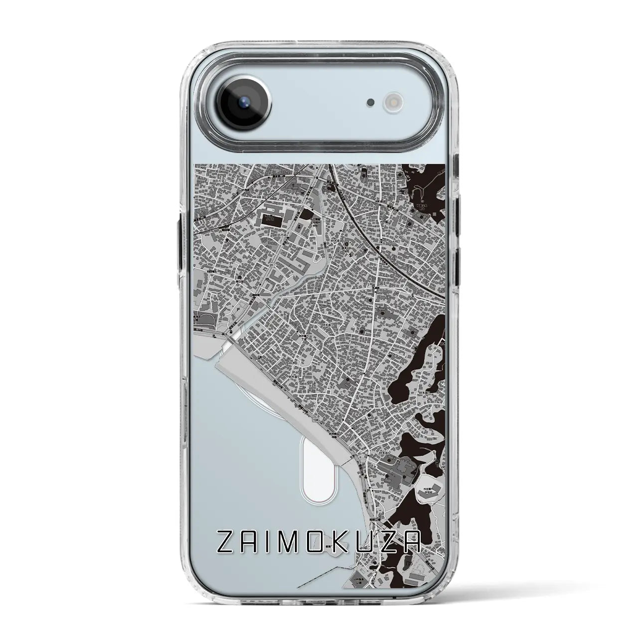 【材木座(神奈川県)】地図柄iPhoneケース(MagSafeタイプ)