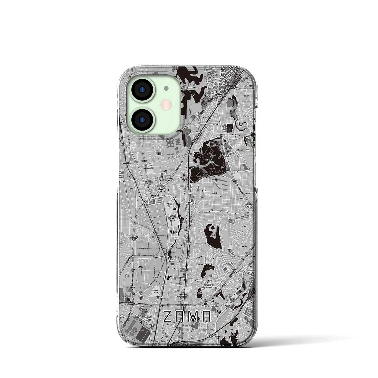 【座間(神奈川県)】地図柄iPhoneケース(クリアタイプ)