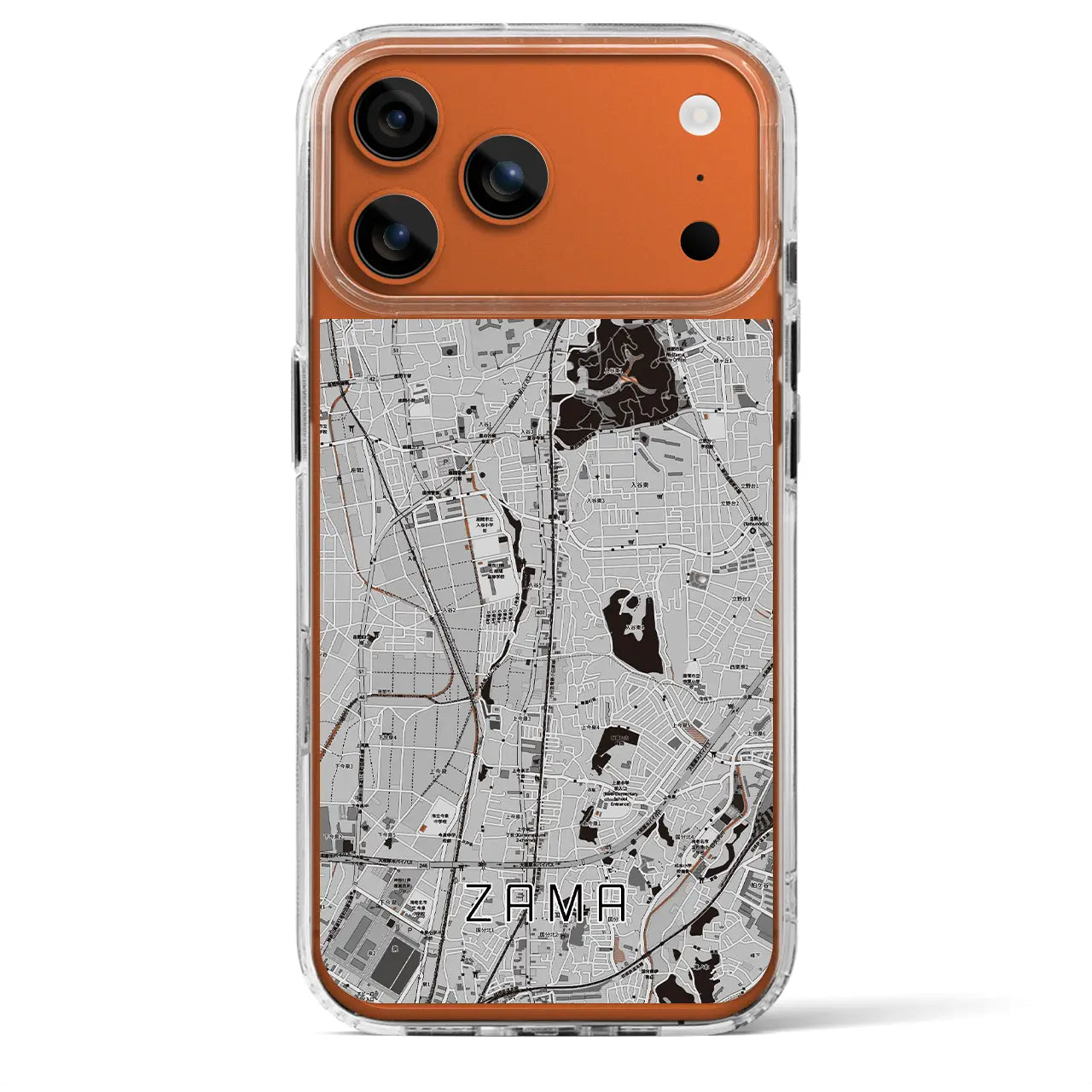 【座間(神奈川県)】地図柄iPhoneケース(MagSafeタイプ)