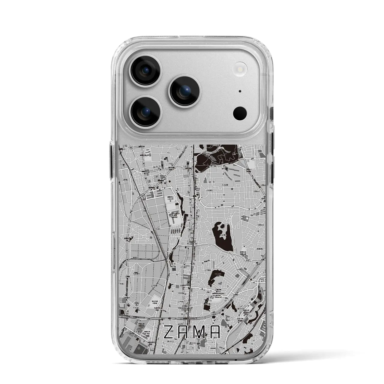 【座間(神奈川県)】地図柄iPhoneケース(MagSafeタイプ)