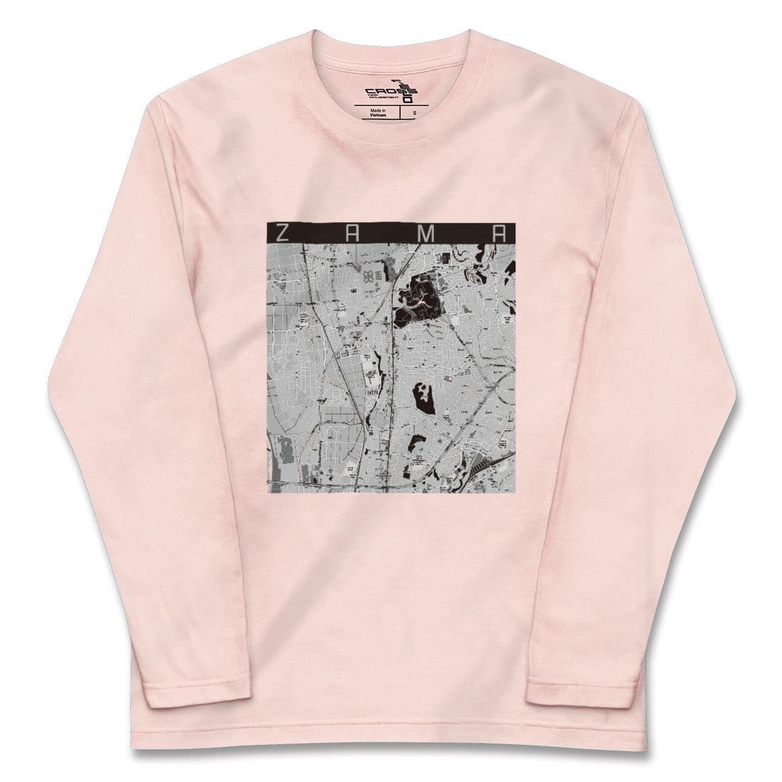 【座間(神奈川県)】地図柄ロングスリーブTシャツ