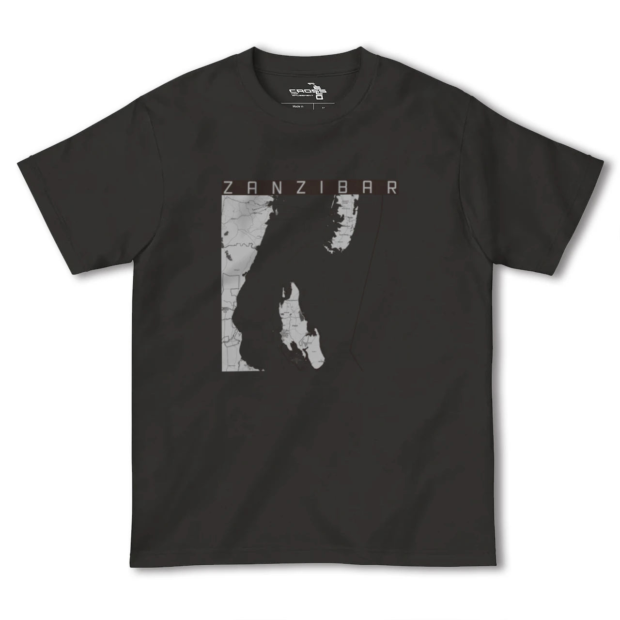 【ザンジバル(タンザニア)】地図柄ヘビーウェイトTシャツ