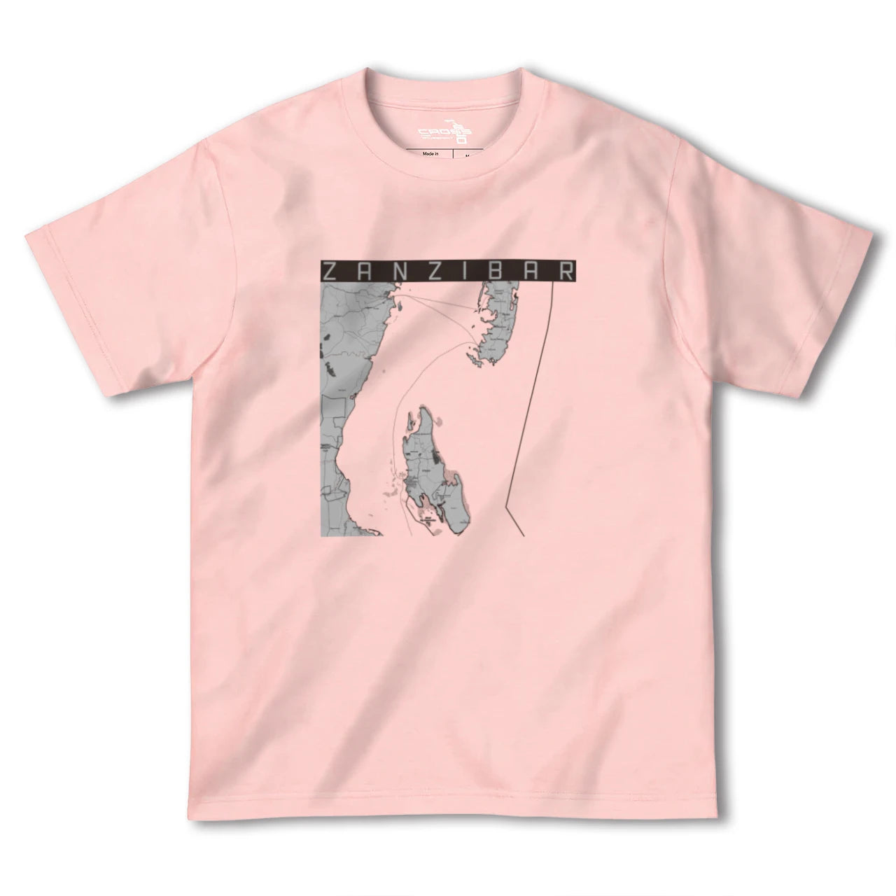 【ザンジバル(タンザニア)】地図柄ヘビーウェイトTシャツ