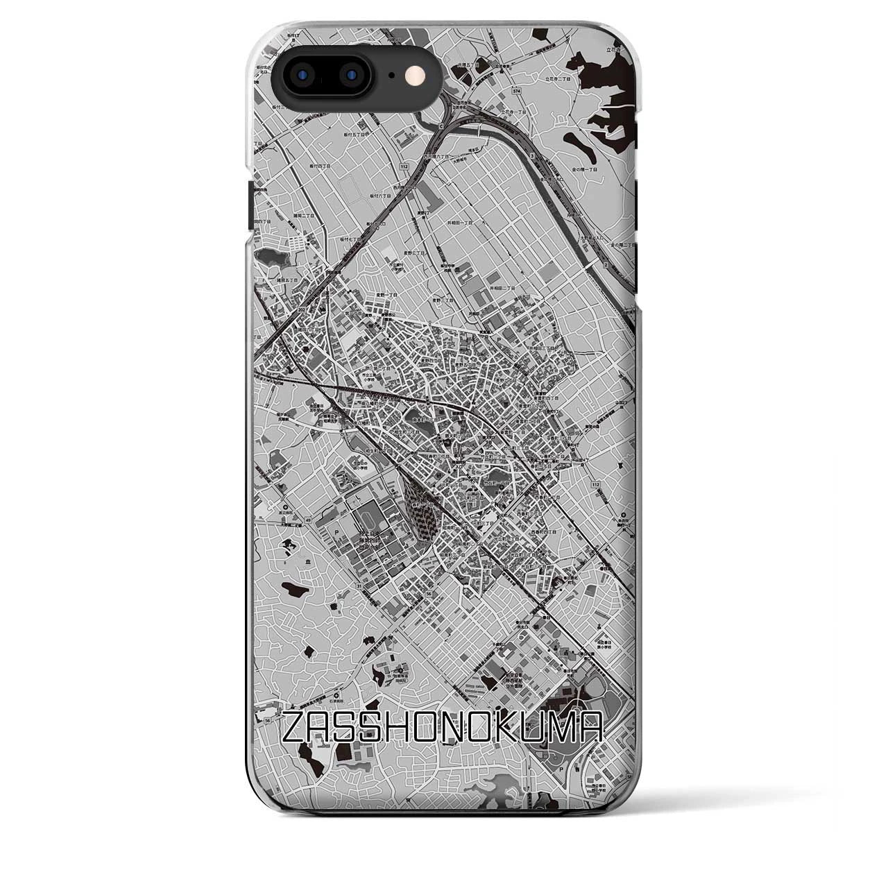 【雑餉隈(福岡県)】地図柄iPhoneケース(クリアタイプ)