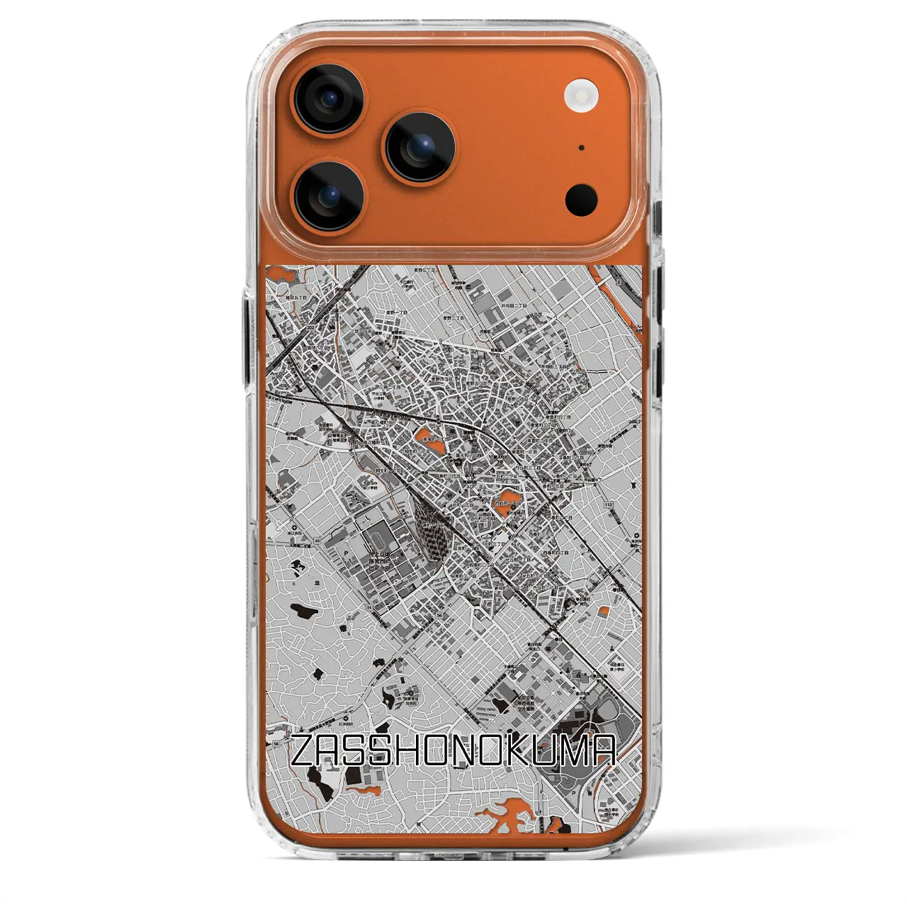 【雑餉隈(福岡県)】地図柄iPhoneケース(MagSafeタイプ)