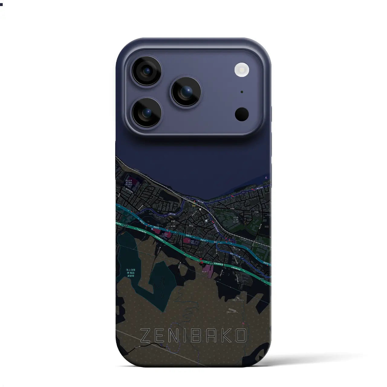 【銭函(北海道)】地図柄iPhoneケース(バックカバータイプ)