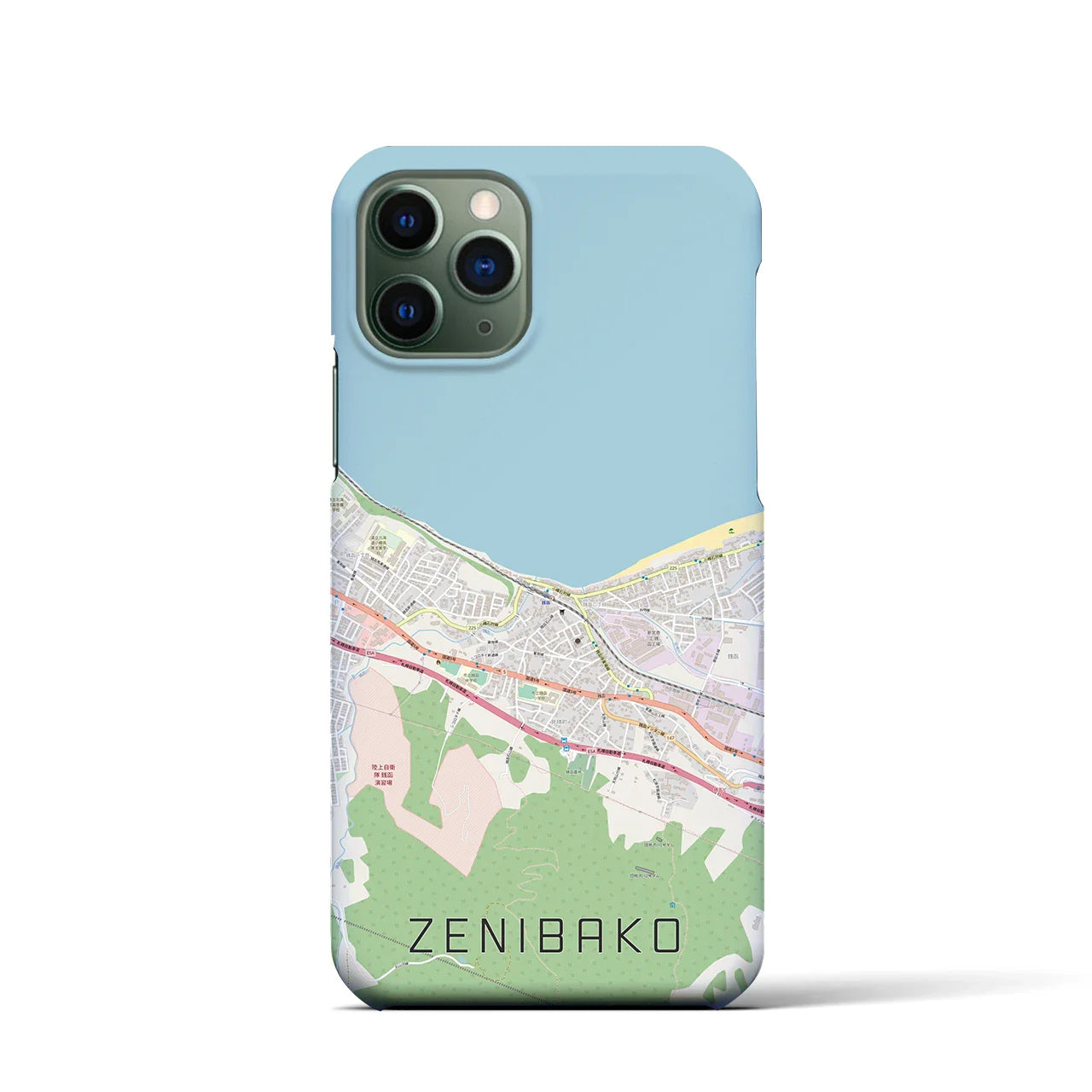 【銭函(北海道)】地図柄iPhoneケース(バックカバータイプ)