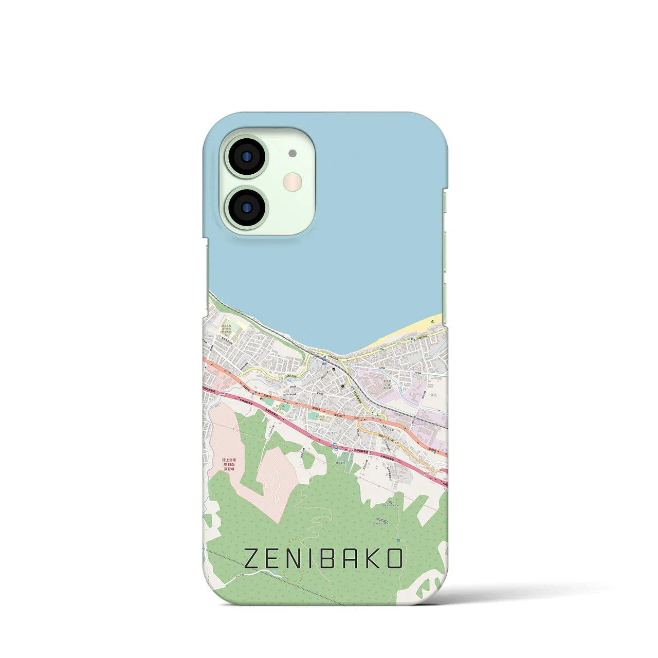 【銭函(北海道)】地図柄iPhoneケース(バックカバータイプ)