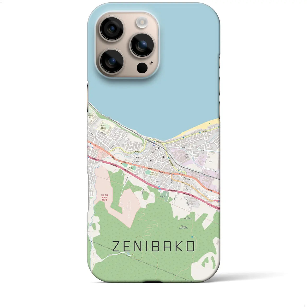 【銭函(北海道)】地図柄iPhoneケース(バックカバータイプ)