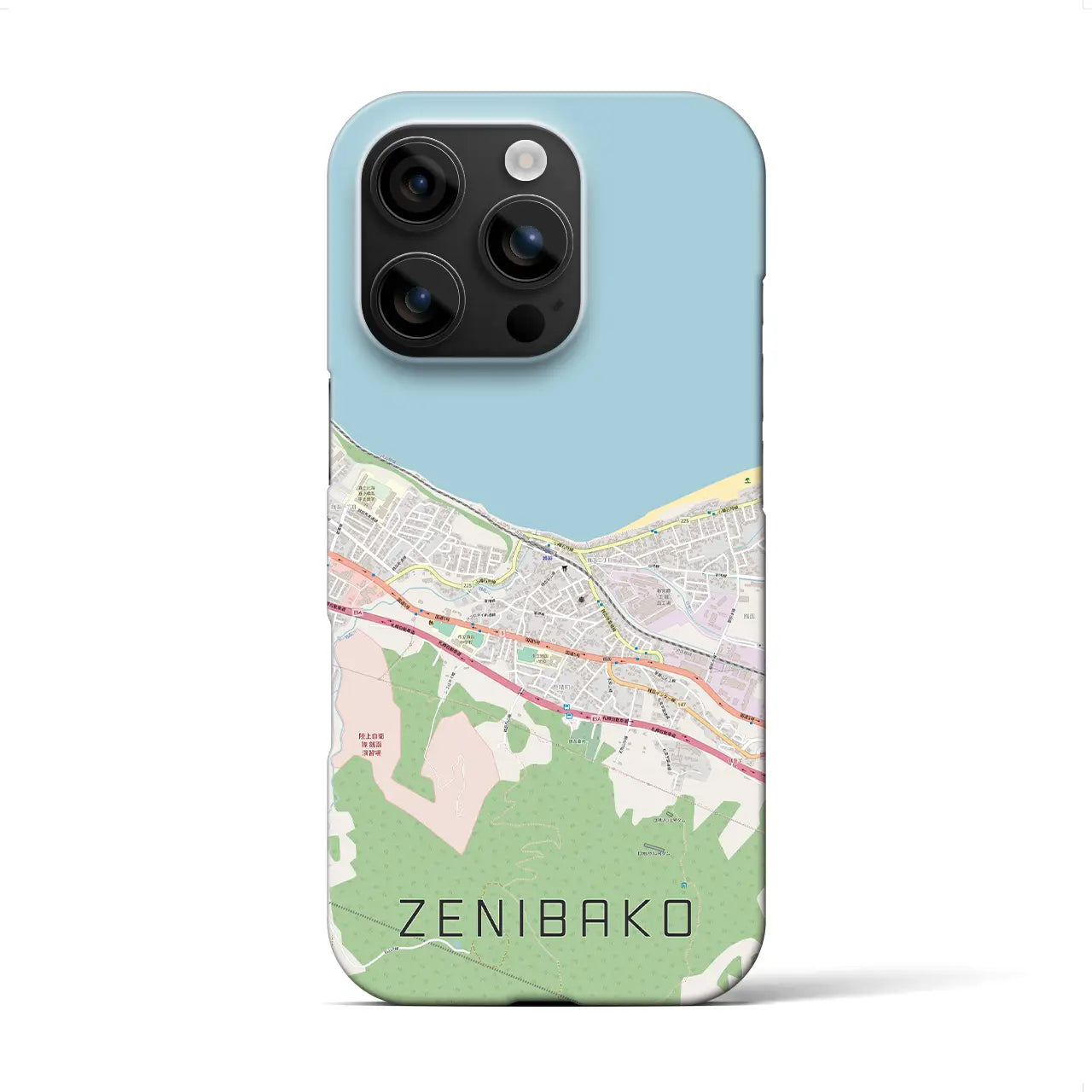 【銭函(北海道)】地図柄iPhoneケース(バックカバータイプ)