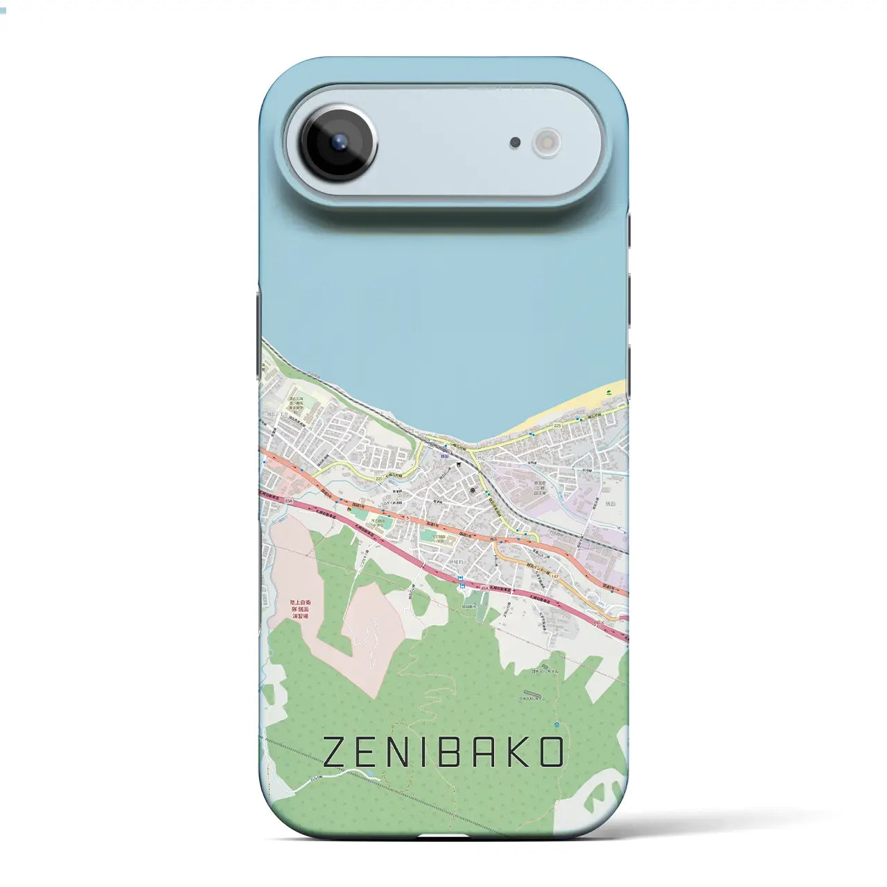 【銭函(北海道)】地図柄iPhoneケース(バックカバータイプ)