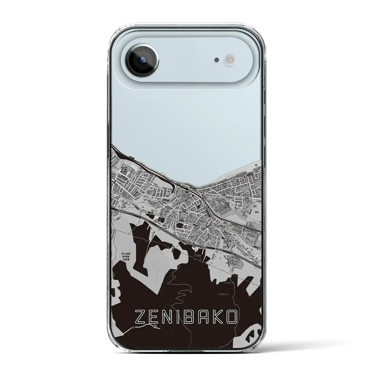 【銭函(北海道)】地図柄iPhoneケース(クリアタイプ)