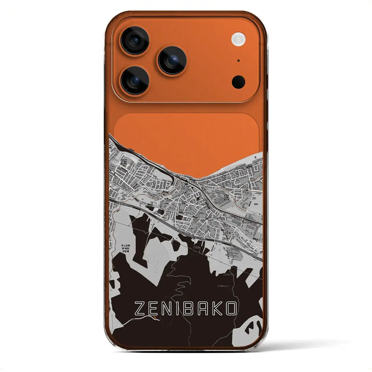 【銭函(北海道)】地図柄iPhoneケース(クリアタイプ)