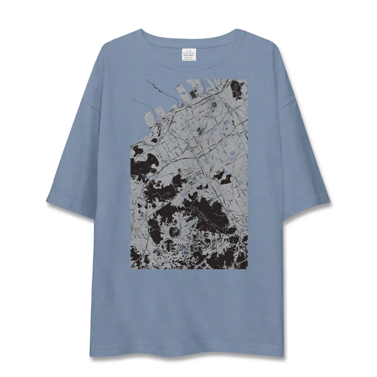 【善通寺(香川県)】地図柄ビッグシルエットTシャツ