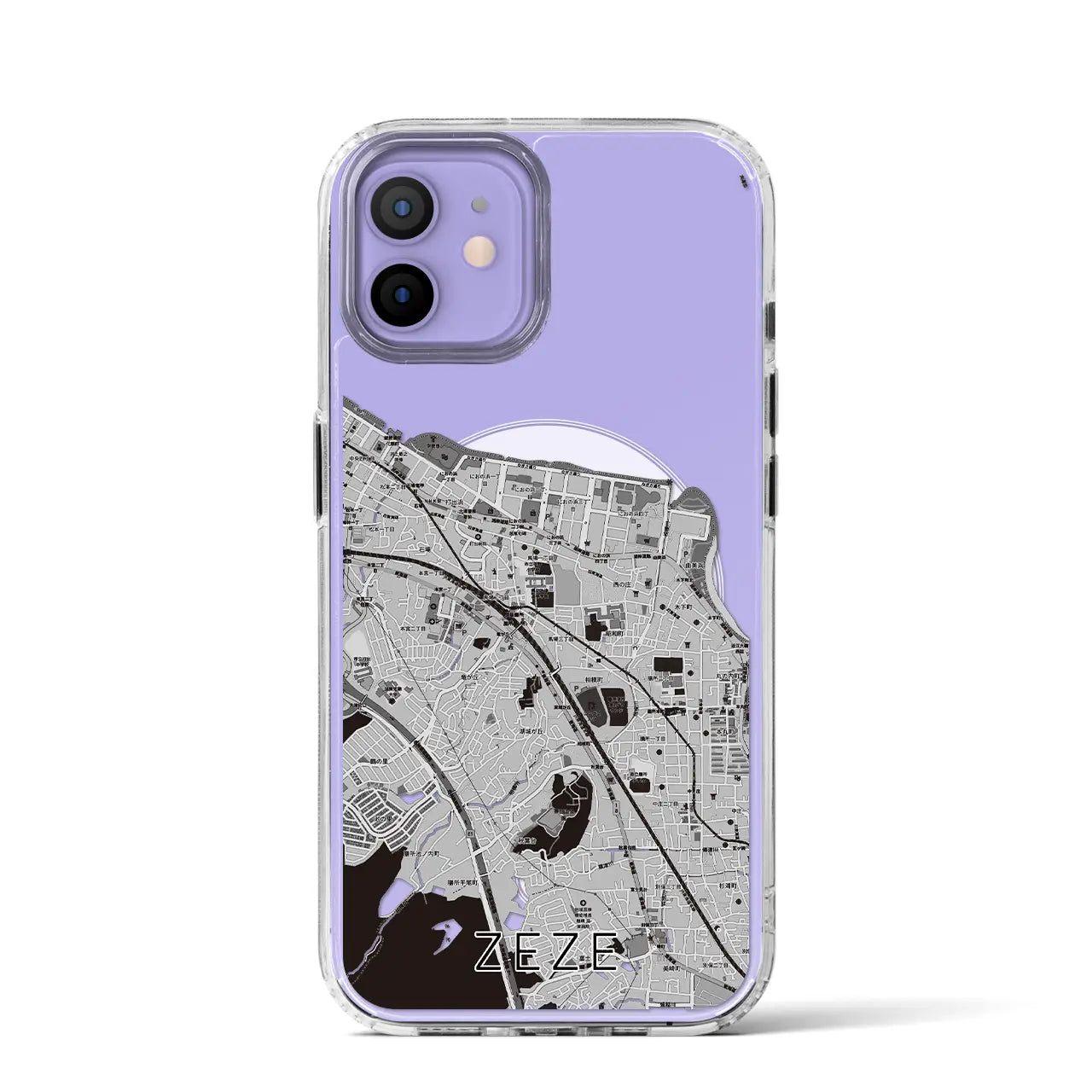 【膳所(滋賀県)】地図柄iPhoneケース(MagSafeタイプ)