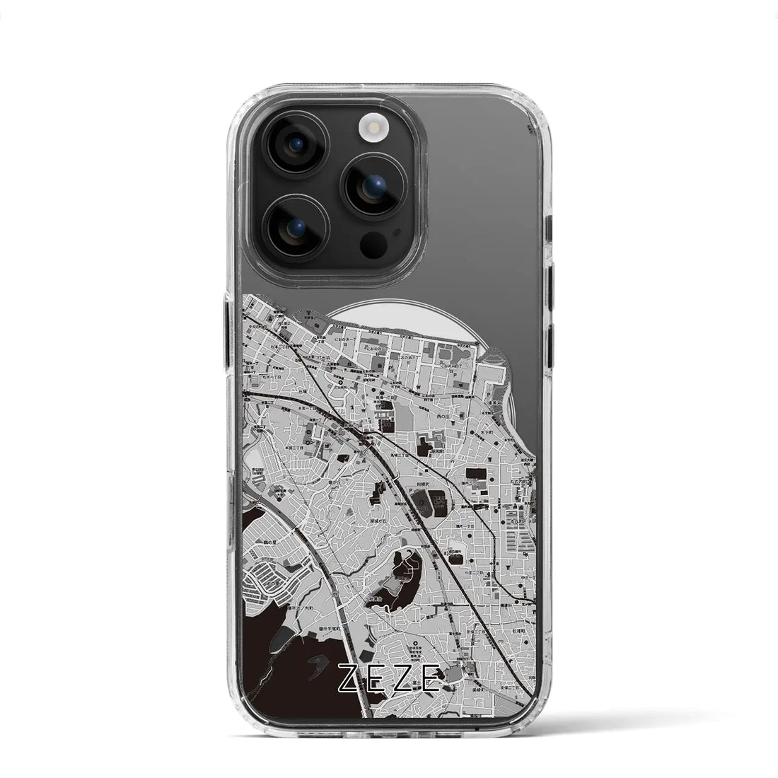 【膳所(滋賀県)】地図柄iPhoneケース(MagSafeタイプ)