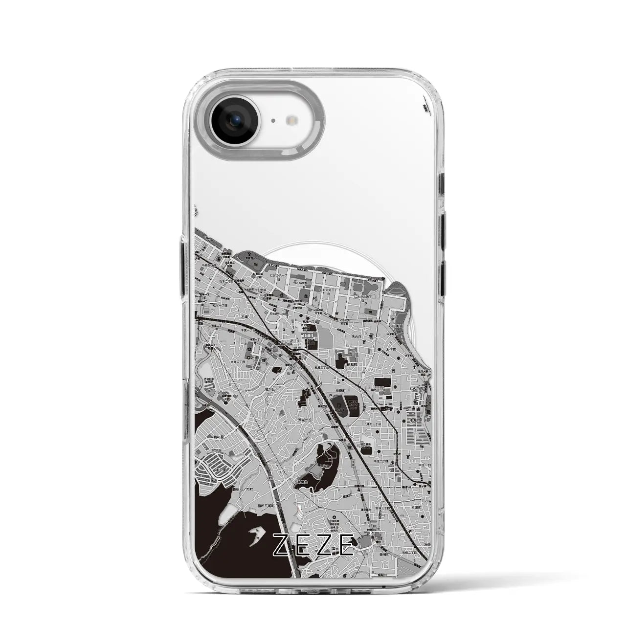 【膳所(滋賀県)】地図柄iPhoneケース(MagSafeタイプ)