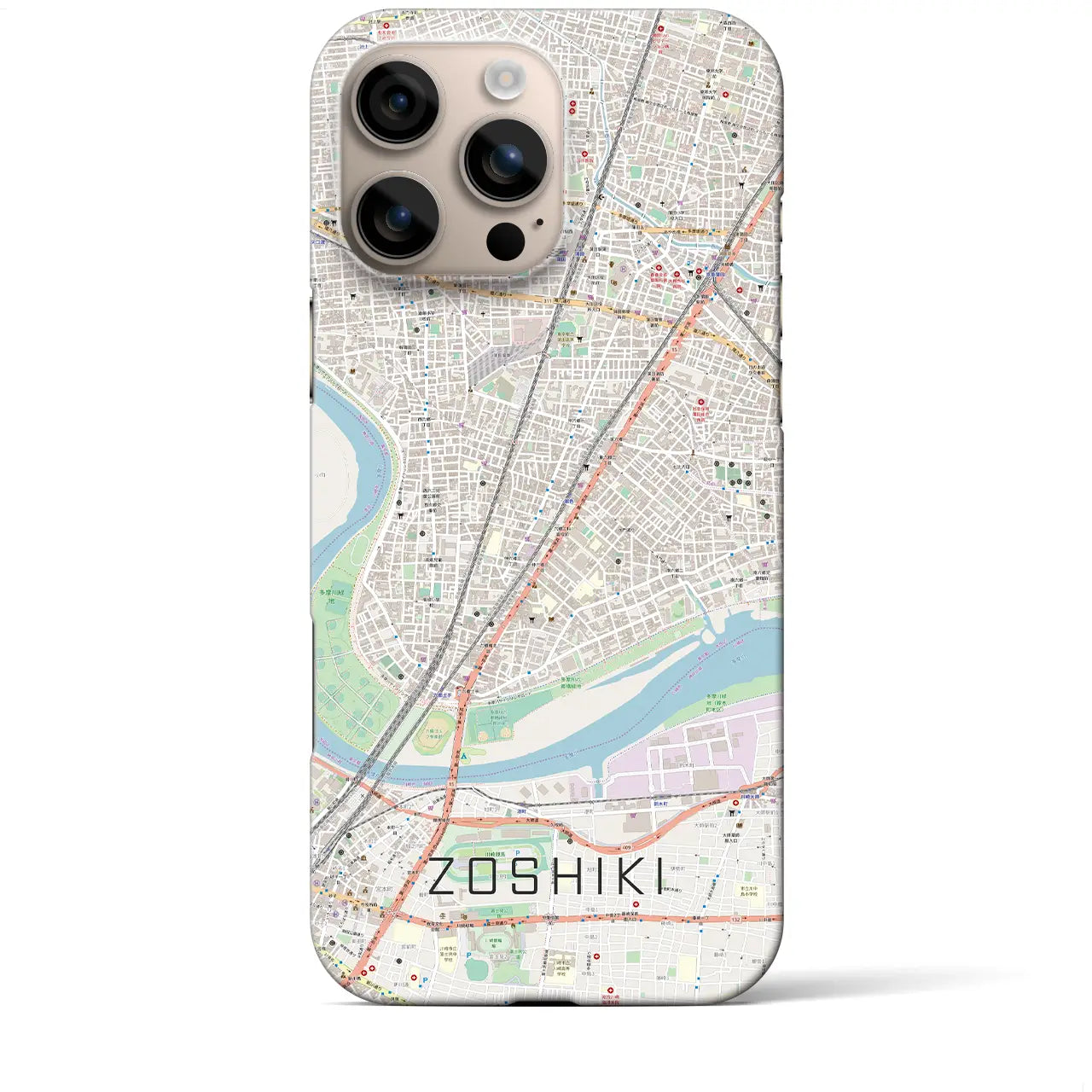 【雑色(東京都)】地図柄iPhoneケース(バックカバータイプ)