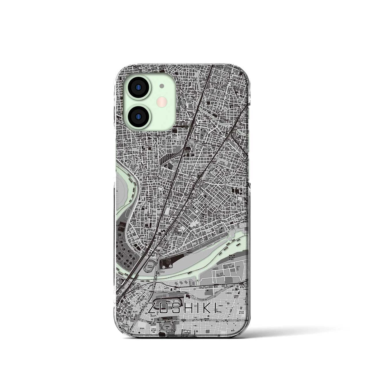 【雑色(東京都)】地図柄iPhoneケース(クリアタイプ)
