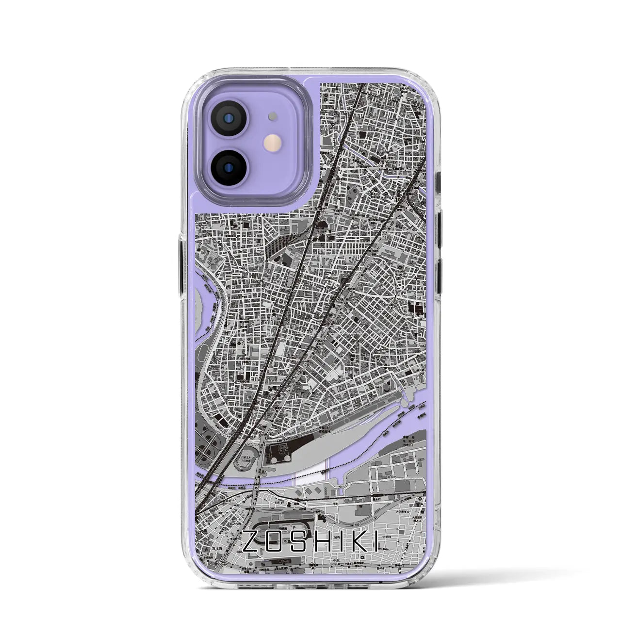 【雑色(東京都)】地図柄iPhoneケース(MagSafeタイプ)