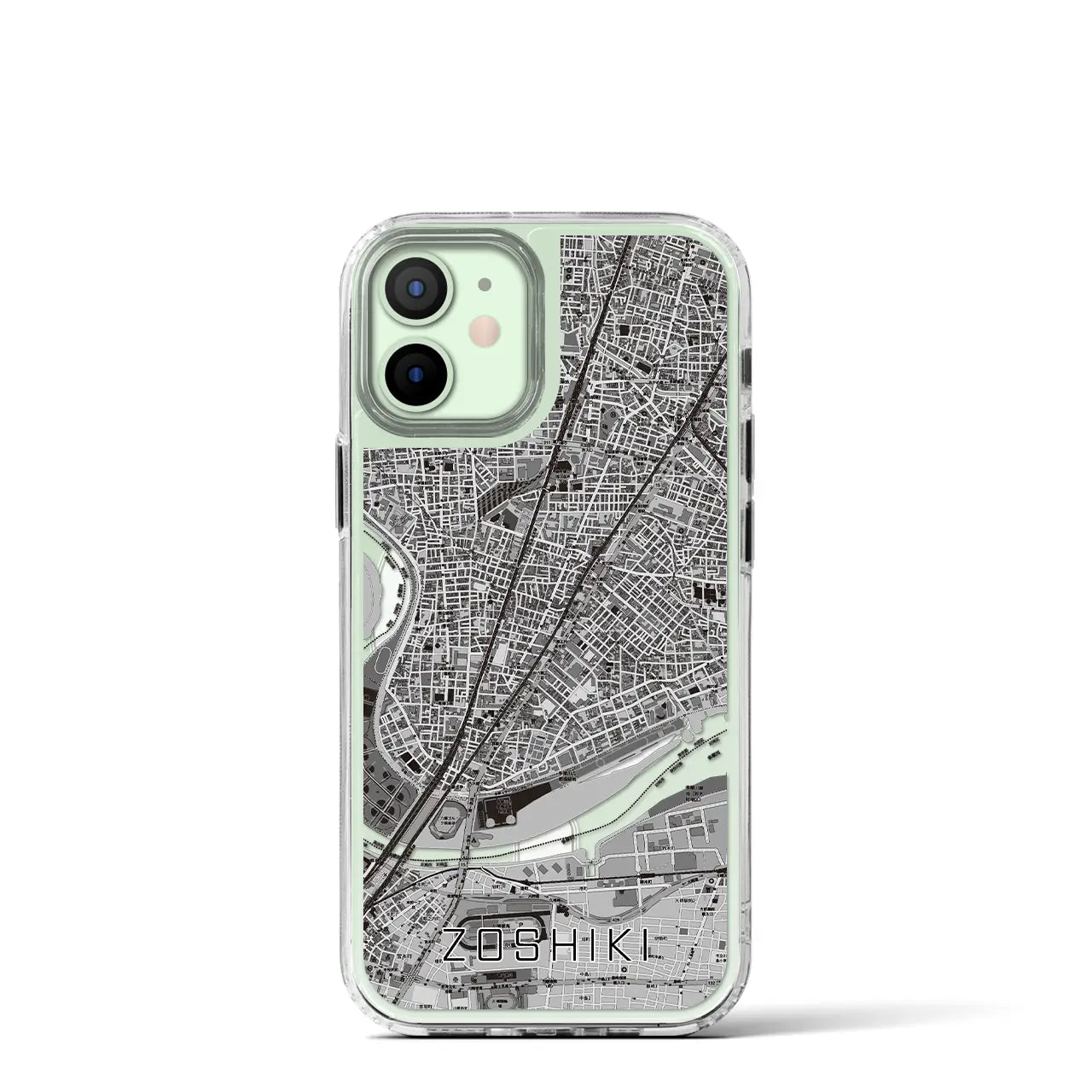 【雑色(東京都)】地図柄iPhoneケース(MagSafeタイプ)