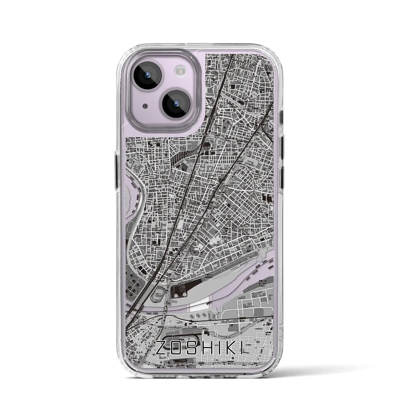 【雑色(東京都)】地図柄iPhoneケース(MagSafeタイプ)