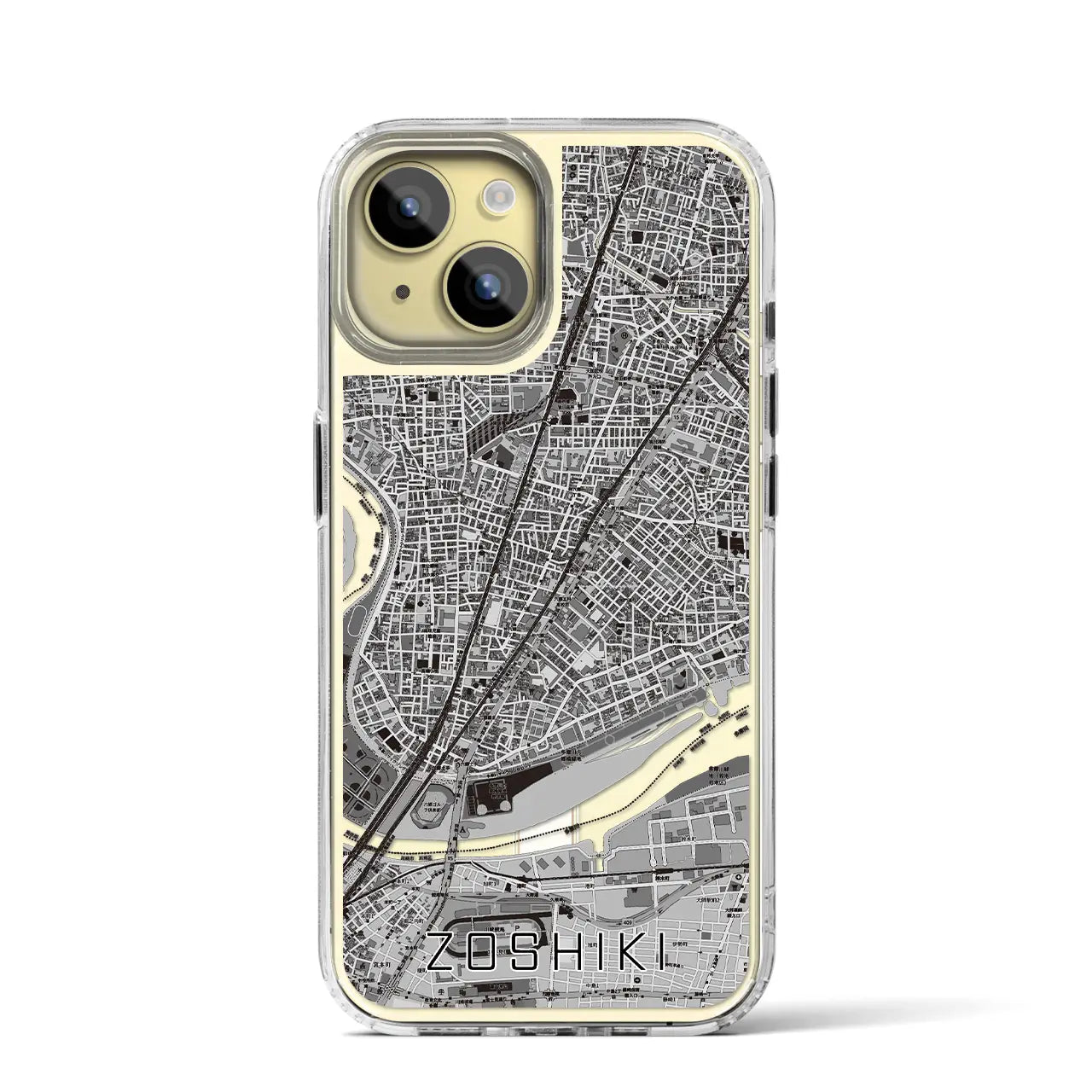 【雑色(東京都)】地図柄iPhoneケース(MagSafeタイプ)