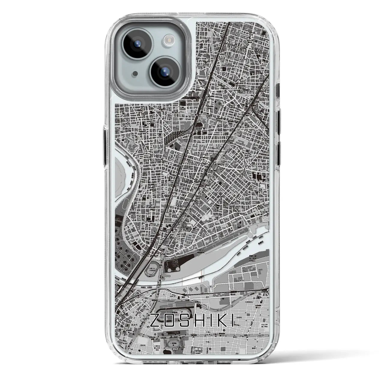 【雑色(東京都)】地図柄iPhoneケース(MagSafeタイプ)