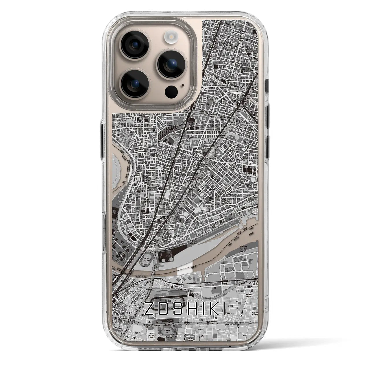 【雑色(東京都)】地図柄iPhoneケース(MagSafeタイプ)