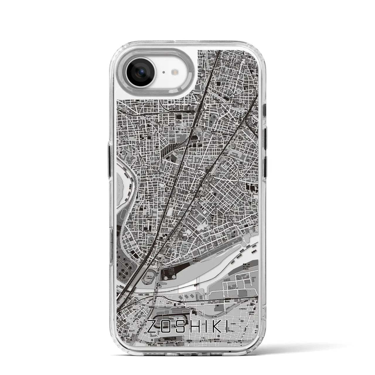 【雑色(東京都)】地図柄iPhoneケース(MagSafeタイプ)