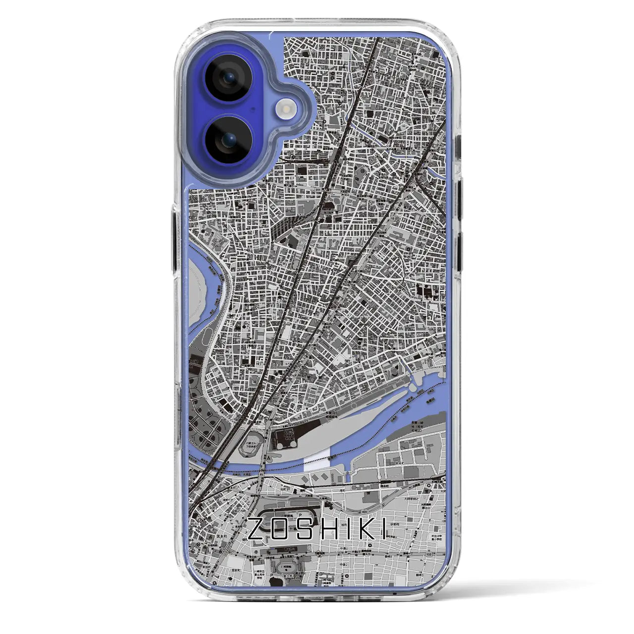 【雑色(東京都)】地図柄iPhoneケース(MagSafeタイプ)
