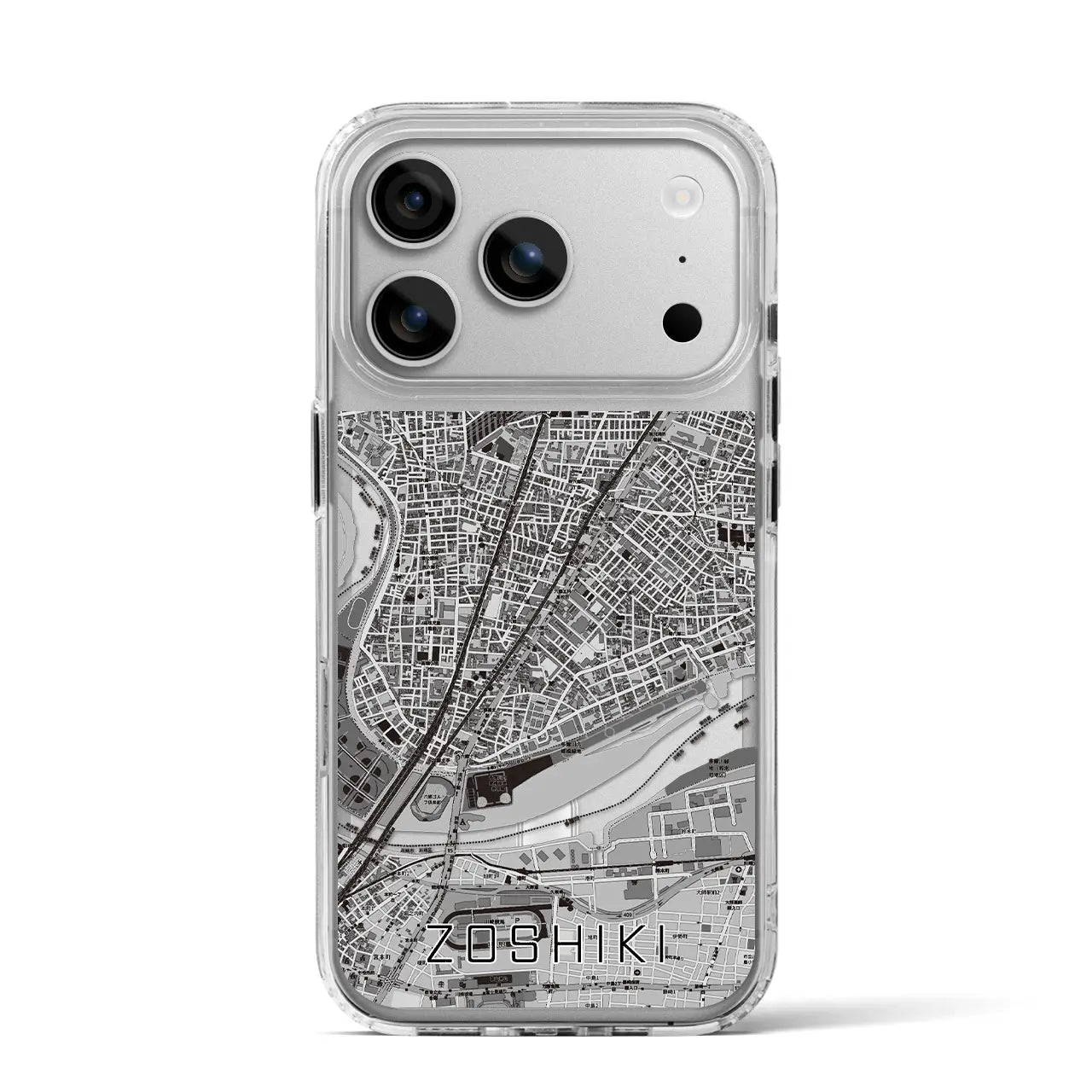 【雑色(東京都)】地図柄iPhoneケース(MagSafeタイプ)