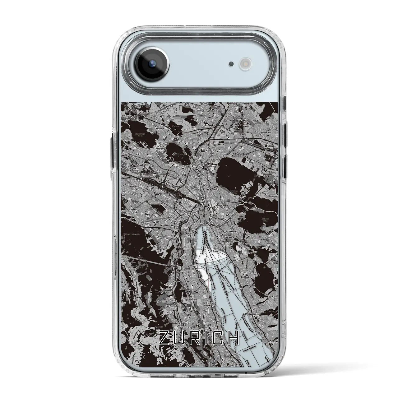 【チューリッヒ(スイス)】地図柄iPhoneケース(MagSafeタイプ)