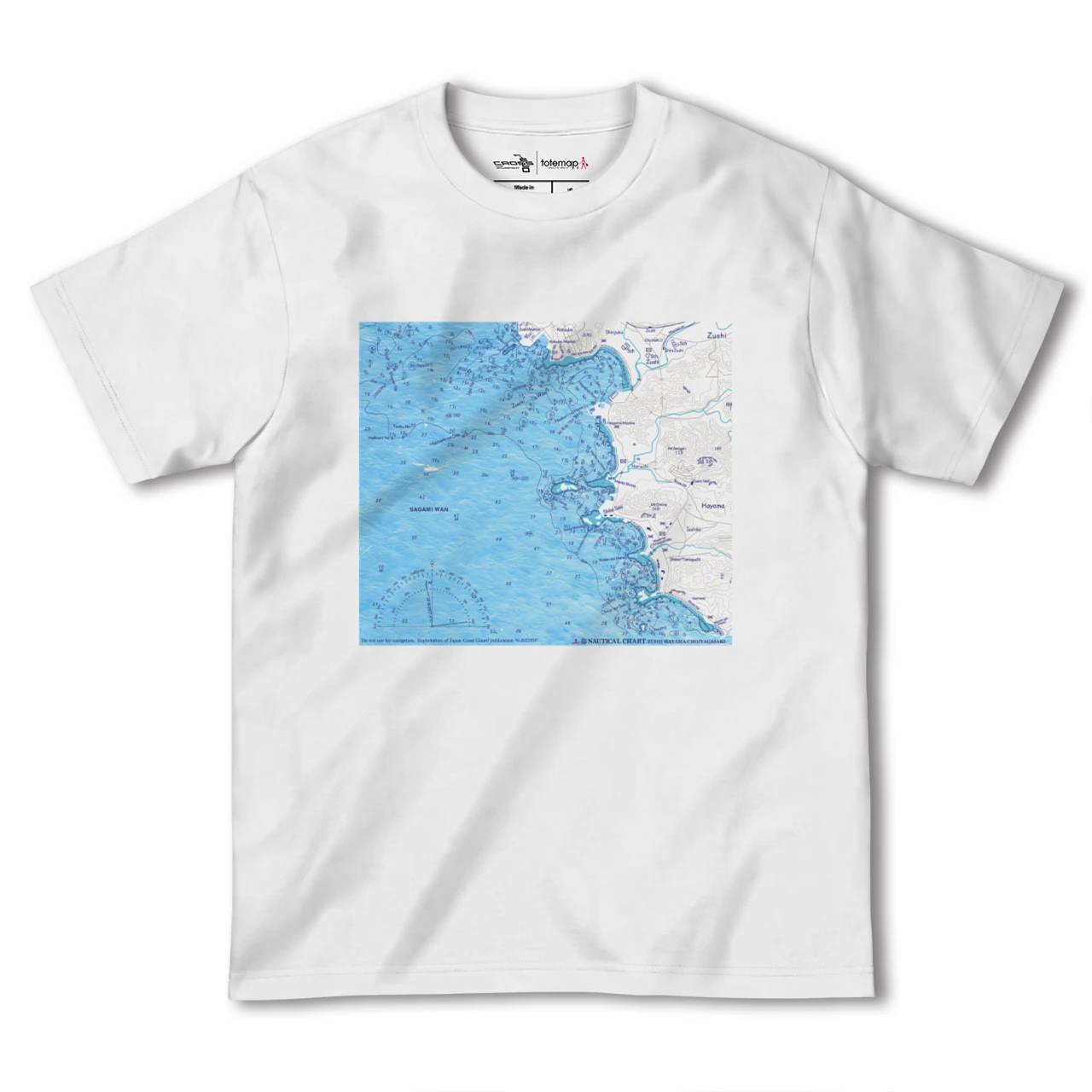 【逗子ー葉山ー長者ヶ崎(神奈川県)】海図Tシャツ