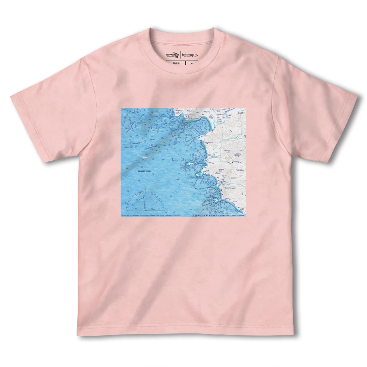 【逗子ー葉山ー長者ヶ崎(神奈川県)】海図Tシャツ