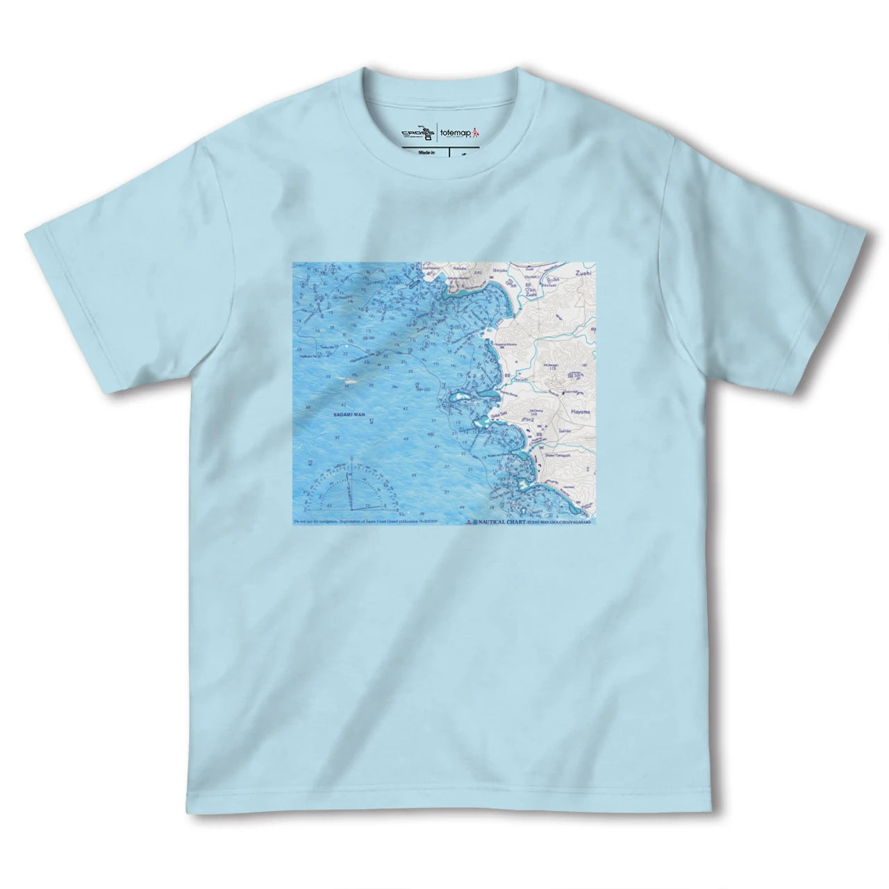 【逗子ー葉山ー長者ヶ崎(神奈川県)】海図Tシャツ